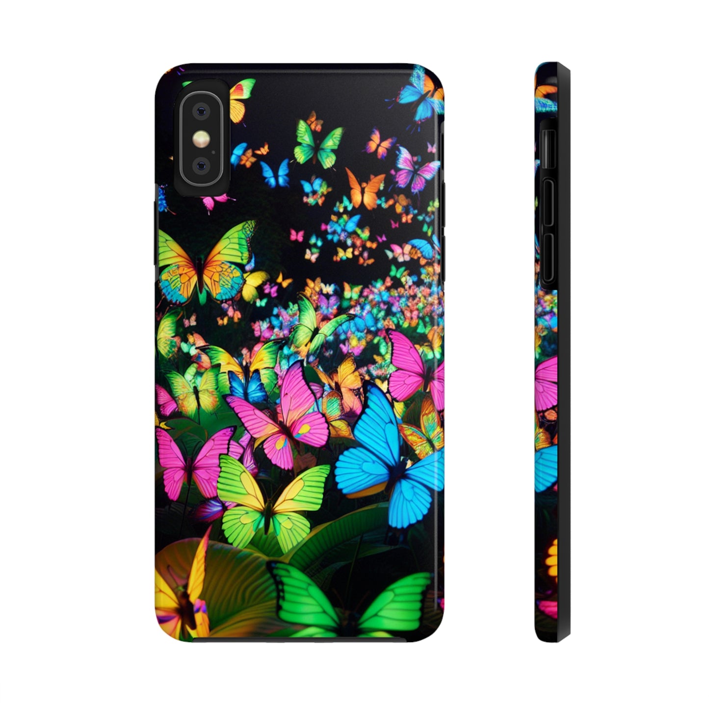 Neon Butterfly Congregation. NEON Butterflies Tough Phone Case