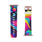 , and complex geometric shapes

"Digital Neon Dynamo" - Trippy Infinity Patterns Iwatch Band