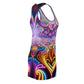 TDB Neon Infinity Phantasmagoria. Trippy Infinity Patterns Racerback Dress