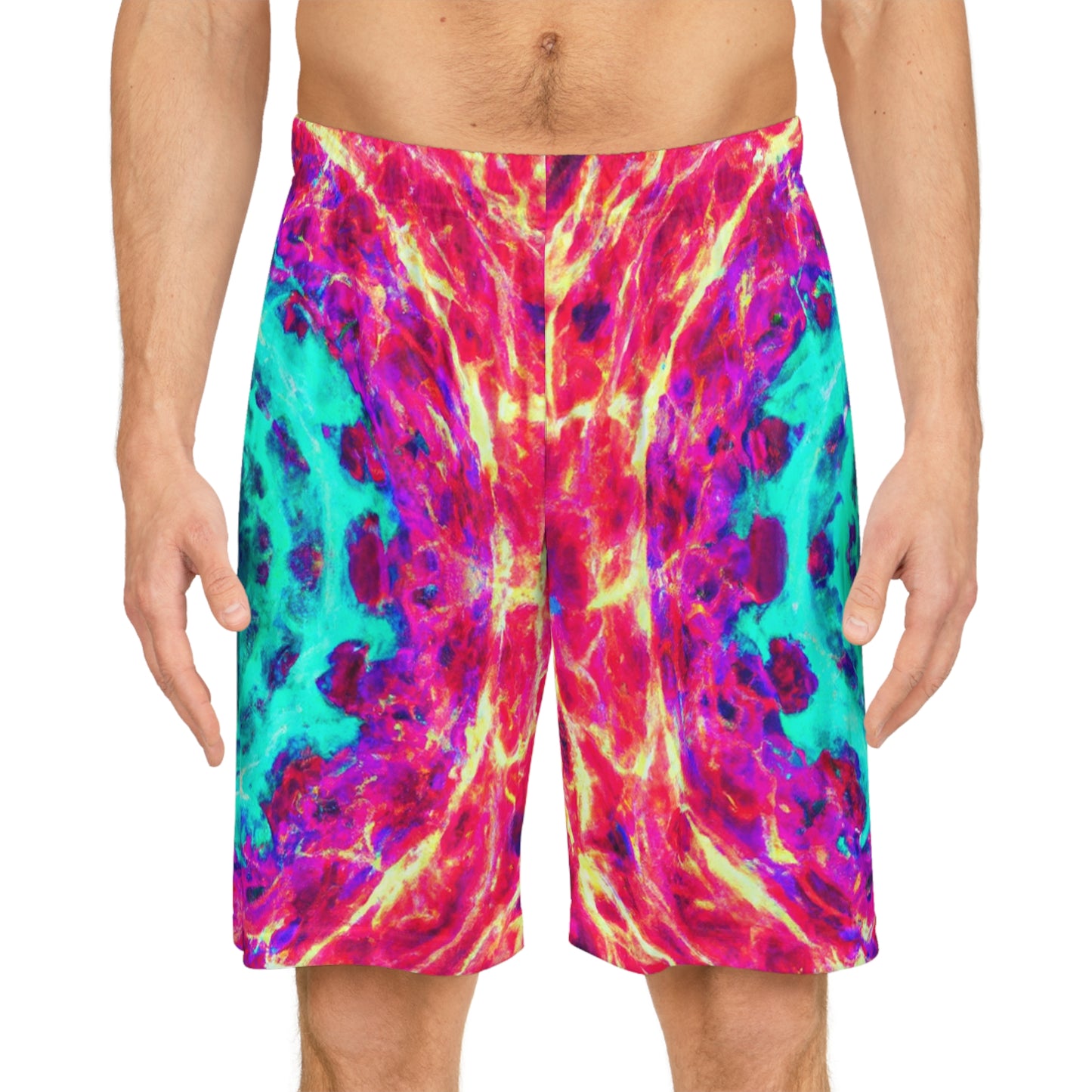 Pietro del Morino - Trippy Infinity Patterns Rave Shorts