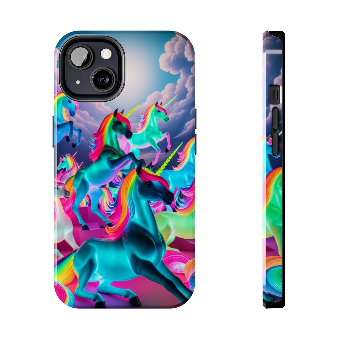 "Neon Fantasy" NEON Unicorns Tough Phone Case