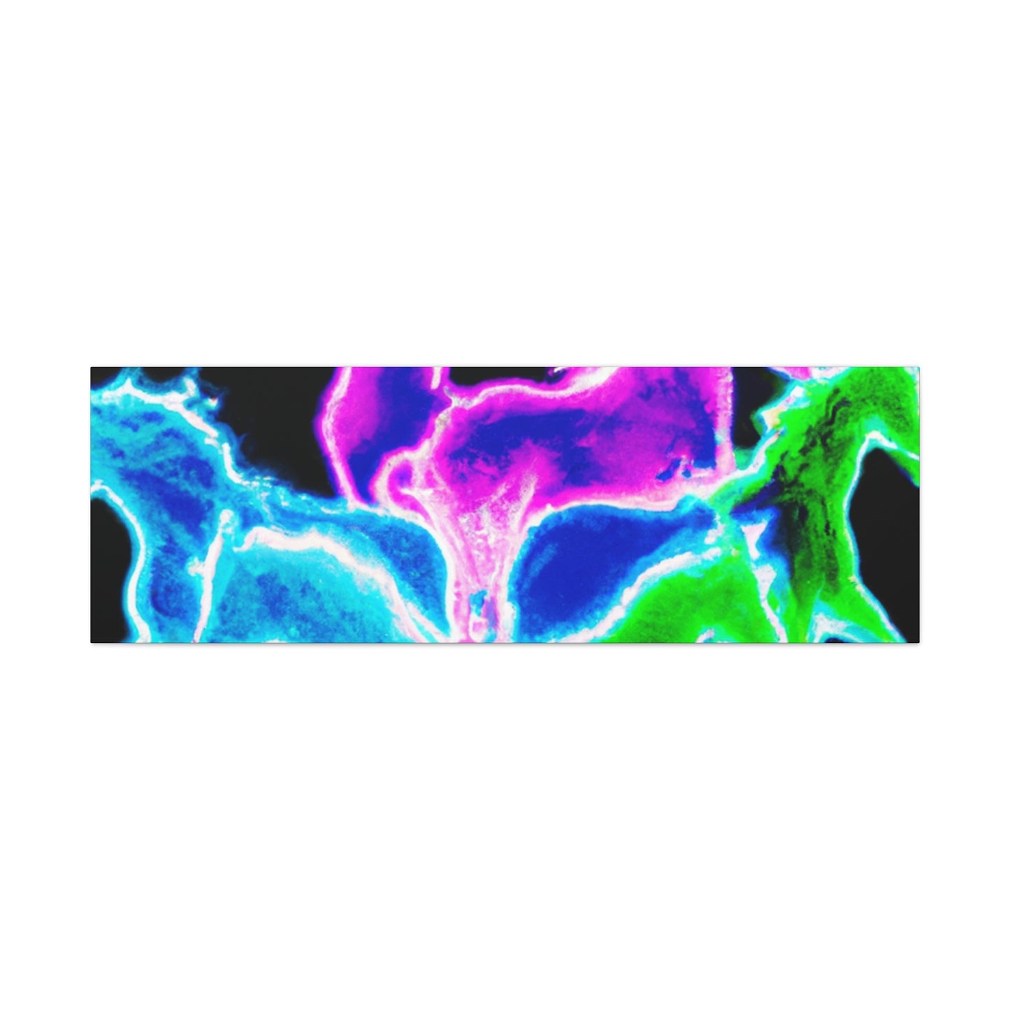 Neon Rainbow Unicorns NEON Unicorns Art Canvas