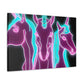 "Neon Unicorn Posse" NEON Unicorns Art Canvas