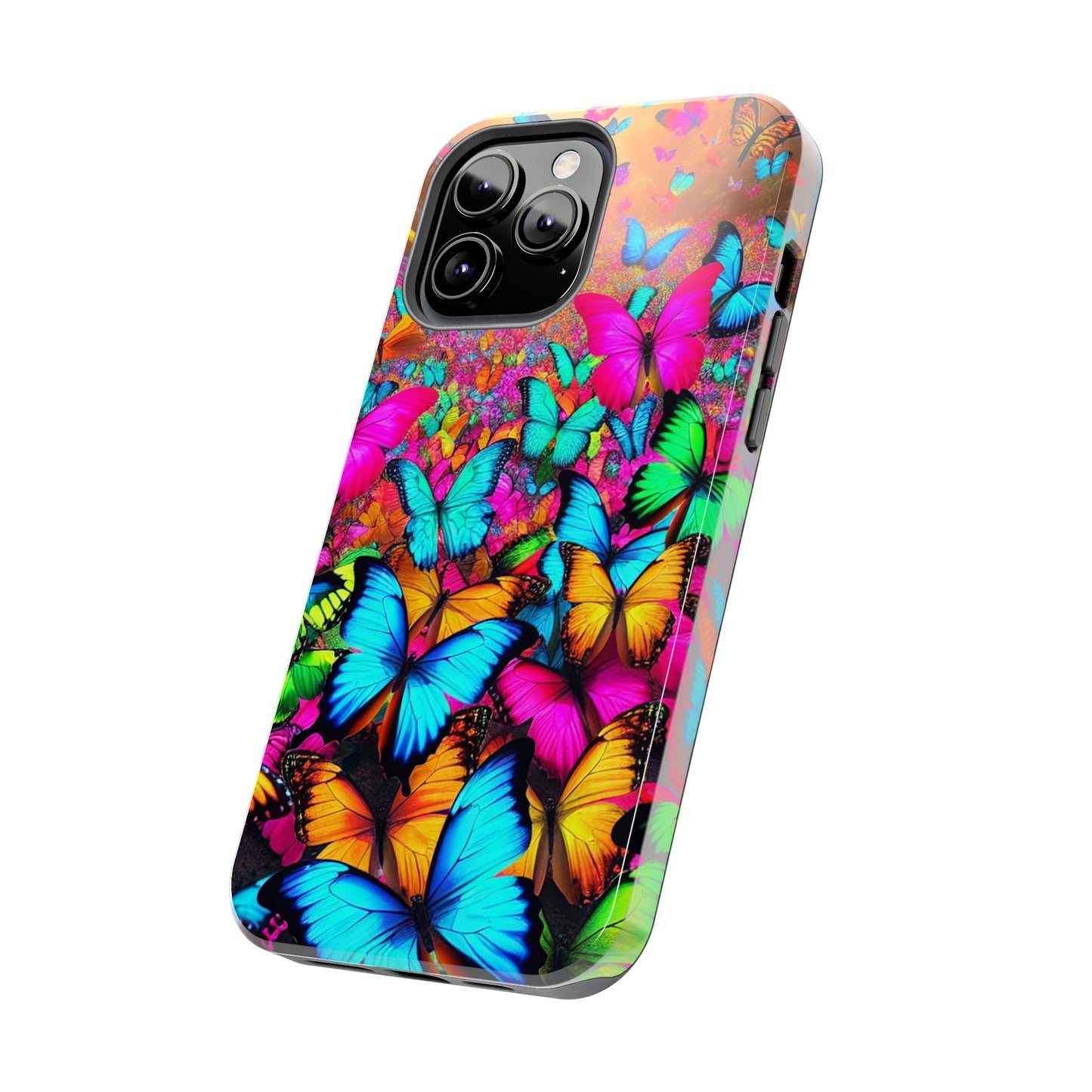 "Neonardie's Dreamscape" NEON Butterflies Tough Phone Case