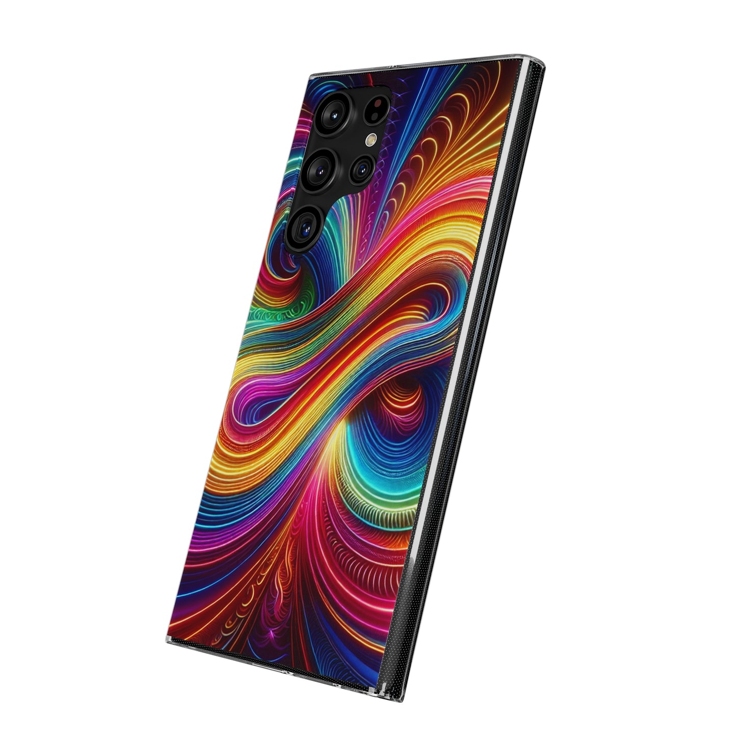 Neon Infinity Vortex Infinity Patterns Art Polycarbonate Phone Case