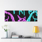 'Neon Unicorn Pod' NEON Unicorns Art Canvas