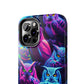 "Vivid Neon Nocturnal Symphony" NEON Owls Tough Phone Case
