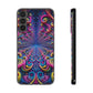 Neon Infinity Dreamscape. Infinity Patterns Art Polycarbonate Phone Case