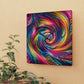 Neon Infinity Vortex Infinity Patterns Art Acrylic Clock
