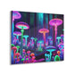 Neon Fungal Fantasy. Mushrooms 1/4" Glossy Acrylic Art