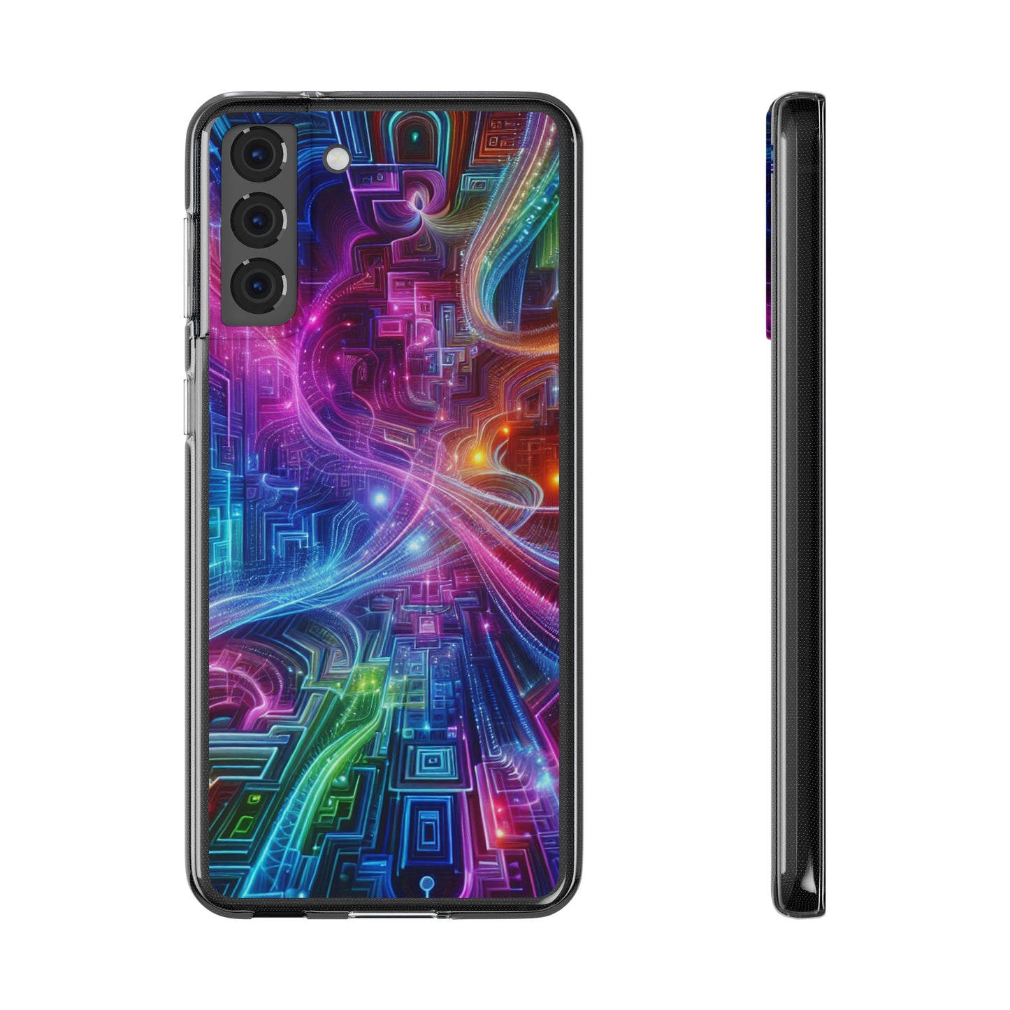 "Infinite Bright Vibes" Infinity Patterns Art Polycarbonate Phone Case