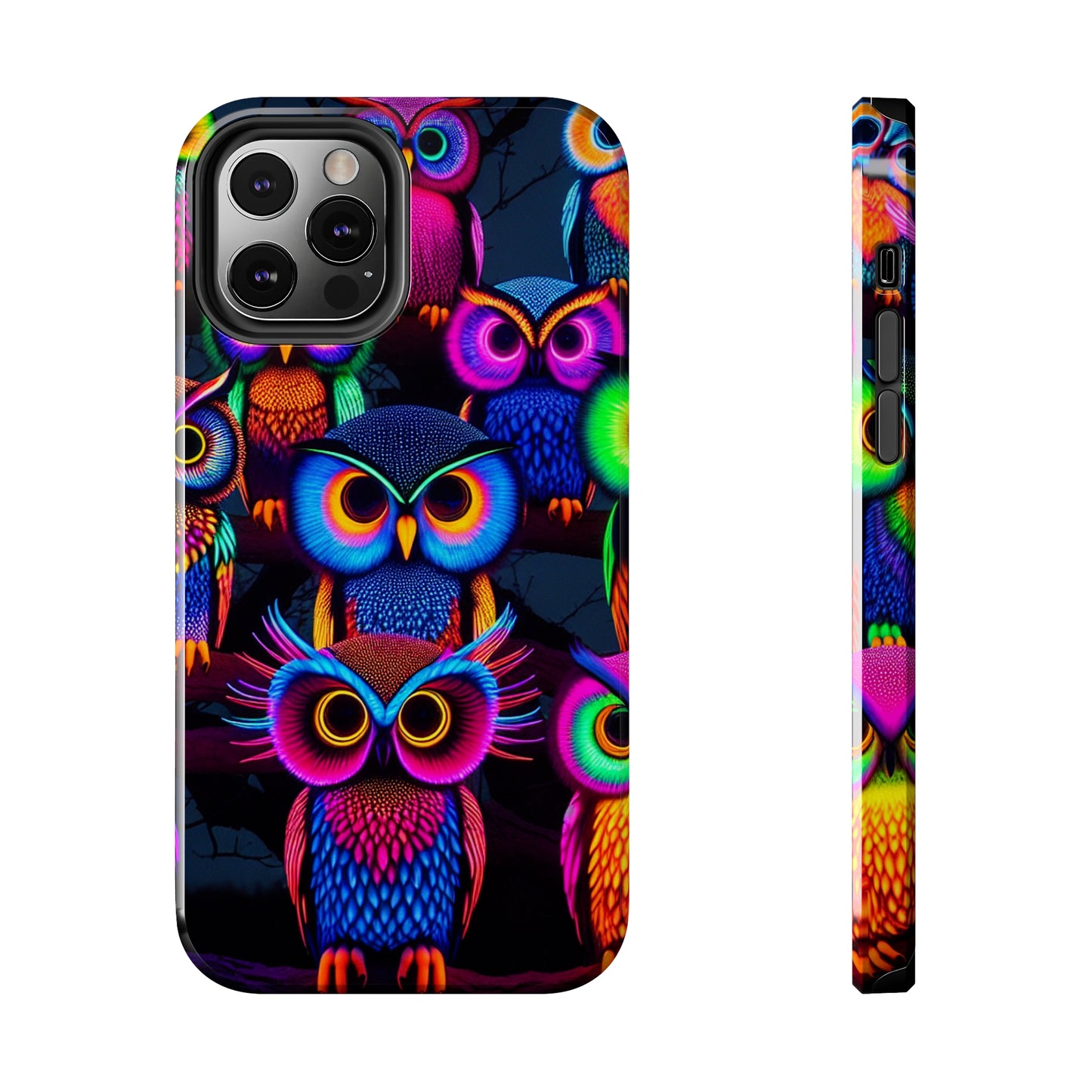 Neon Gloowls. NEON Owls Tough Phone Case