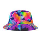 'Rainbow Mystique Unicorns' Neon Unicorns Bucket Hat