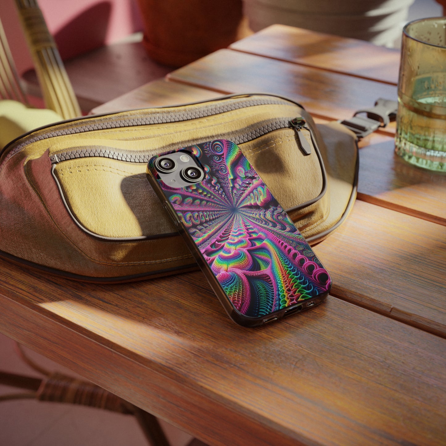 VibrancyInfiniteNeonacopia Infinity Patterns Art Polycarbonate Phone Case