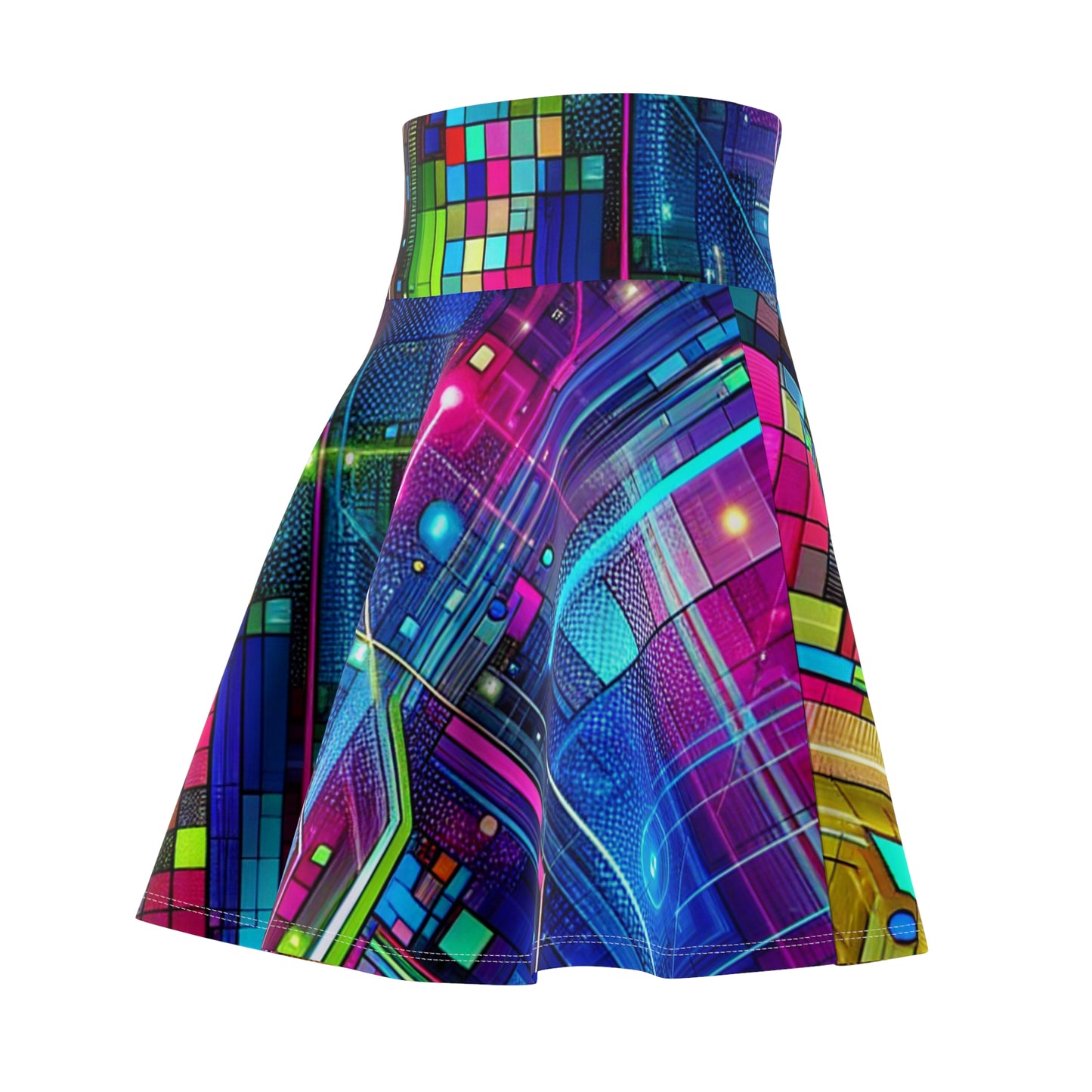 Giovanni da Castiglione - Trippy Infity Patterns Woman's Skater Skirt