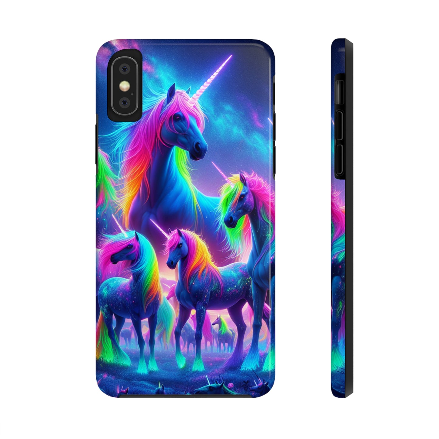 Vibrant's Mystic Muster NEON Unicorns Tough Phone Case
