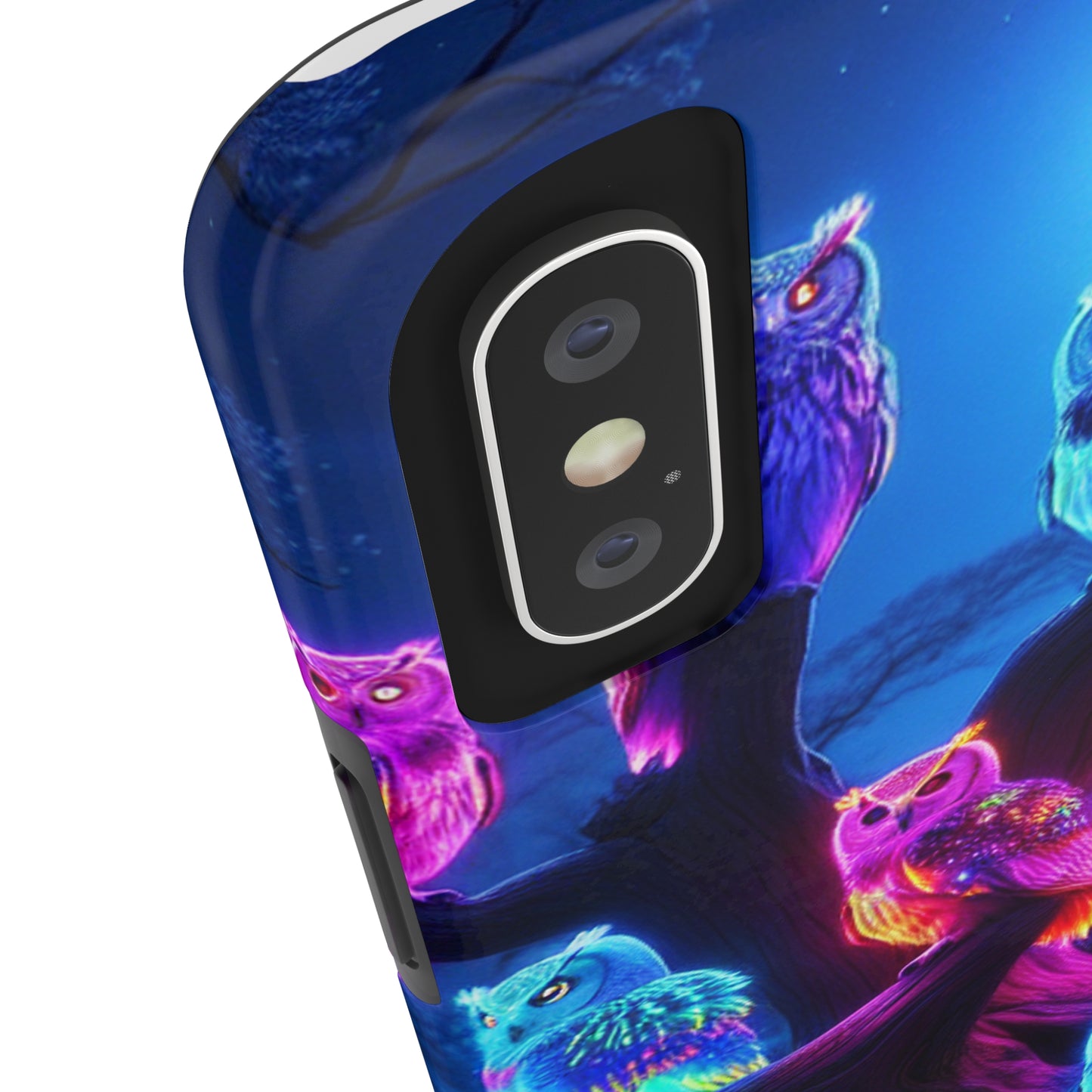 "Neon Nocturne" NEON Owls Tough Phone Case