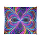 Neon Infinity Splendor. Trippy Infinity Patterns Comforter Blanket