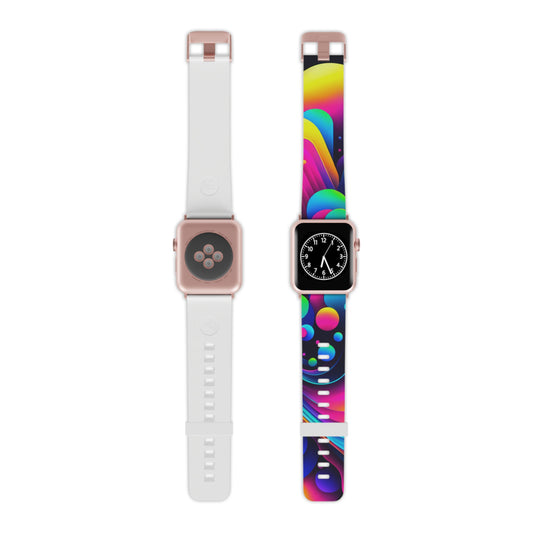 , and complex geometric shapes

"Digital Neon Dynamo" - Trippy Infinity Patterns Iwatch Band
