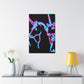 Vibrant Neon Dreamscape NEON Unicorns Art Canvas