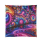 Neon Infinity Extravaganza. Trippy Infinity Patterns Comforter Blanket