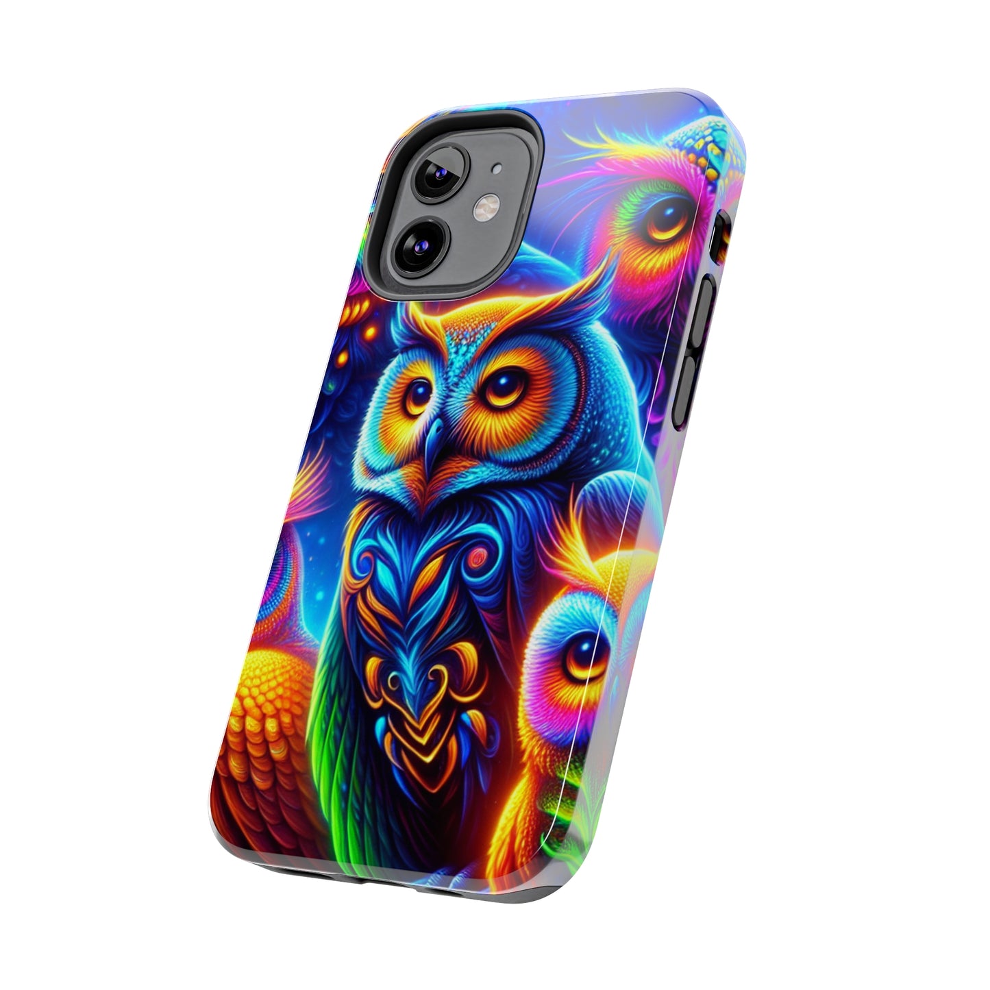 Neon Night Owls. NEON Owls Tough Phone Case