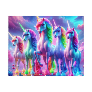 "Neon Herd" - Neon Unicorns Puzzle 30, 110, 252, and 1000 Pieces