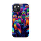 Neon Nocturne. NEON Owls Tough Phone Case