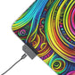 Cosmic Prismatic Woven Illustration. NEON Infinity Patterns Art LED Mousepad