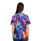 Neon Flight Fantasia Neon Butterflies Womans Jersey