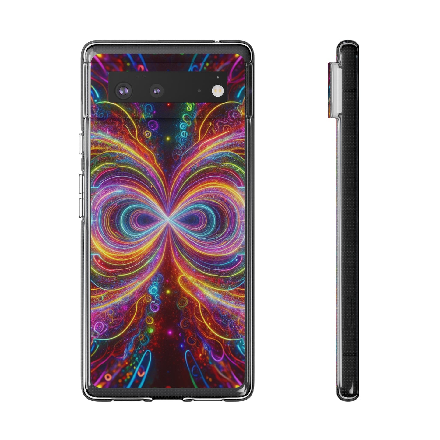 Neon Infinity Vortex Infinity Patterns Art Polycarbonate Phone Case