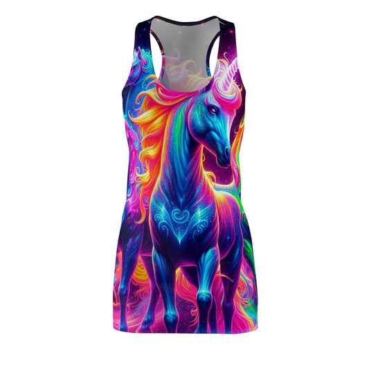 Neon Mirage Neon Unicorns Racerback Dress