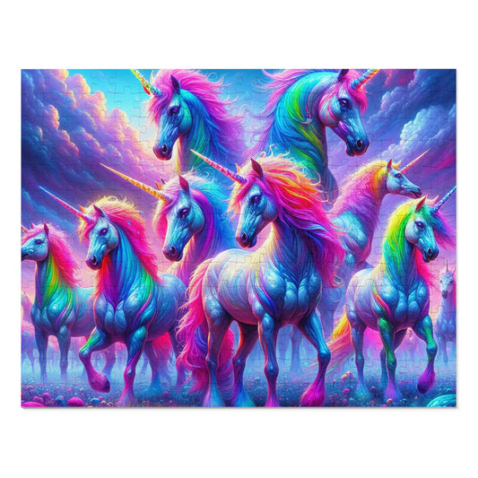 NeonUniClan - Neon Unicorns Puzzle