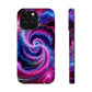 Infinite Neon Horizon Neon Trippy Infinity Patterns Premium Art Magsafe Magnet Tough IPhone 13 14 15 Pro Plus Max and Mini in Matte and Glossy Phone cases