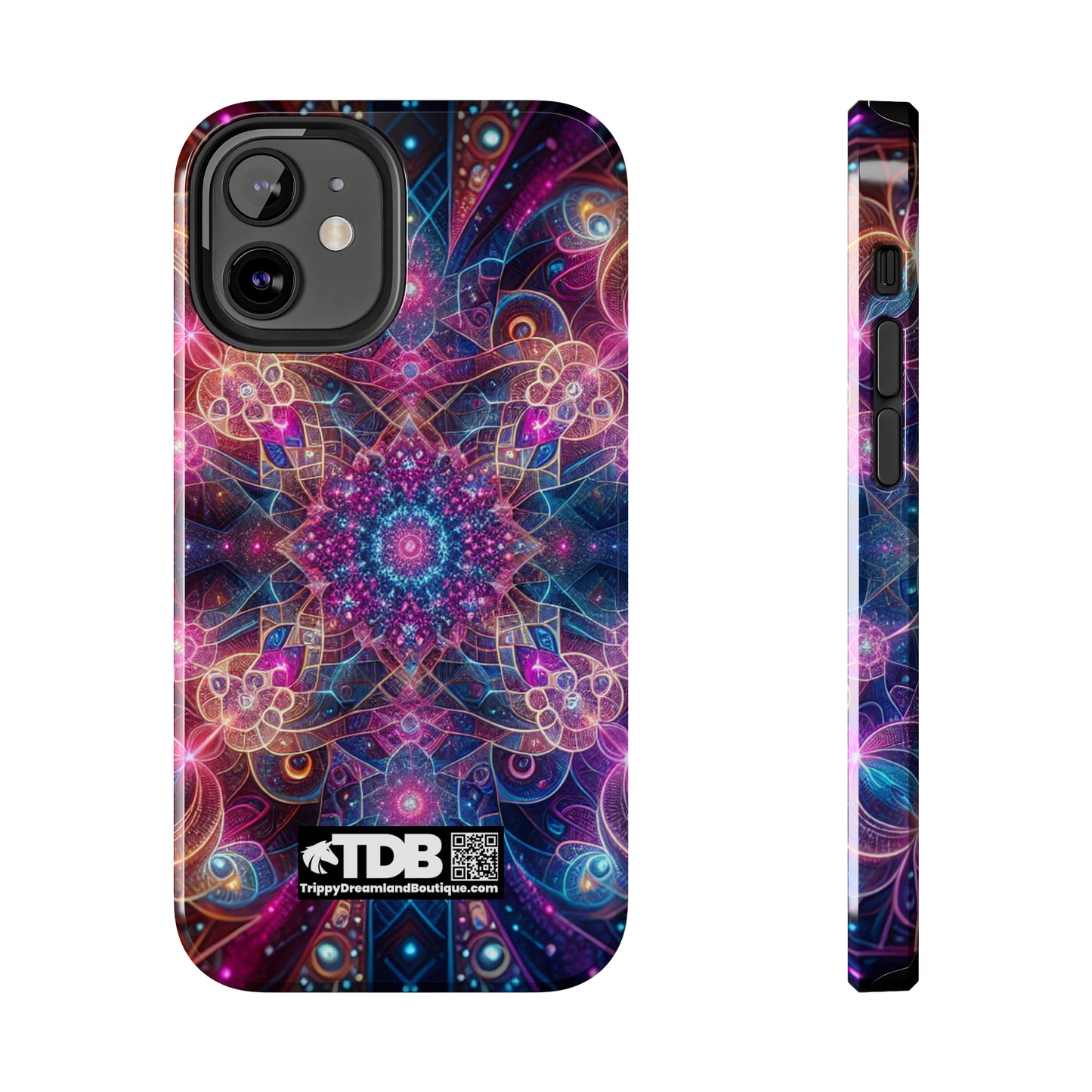 TDB Vibrant Infinity Ozonetics. Trippy Infinity Patterns Tough Phone Case