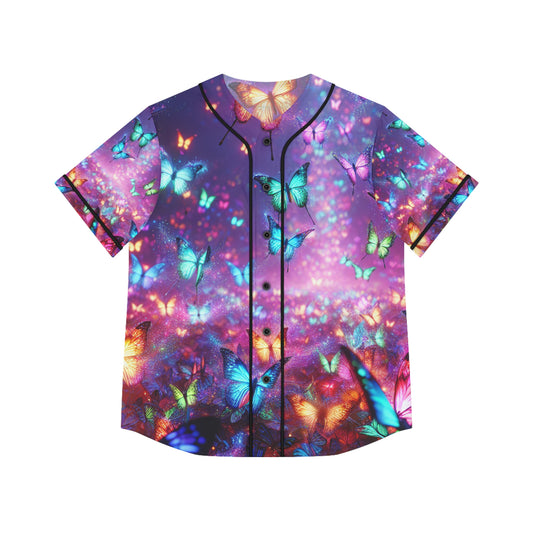 "Neon Brilliance" Neon Butterflies Womans Jersey