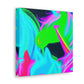 Neon Magical Joyride NEON Unicorns Art Canvas