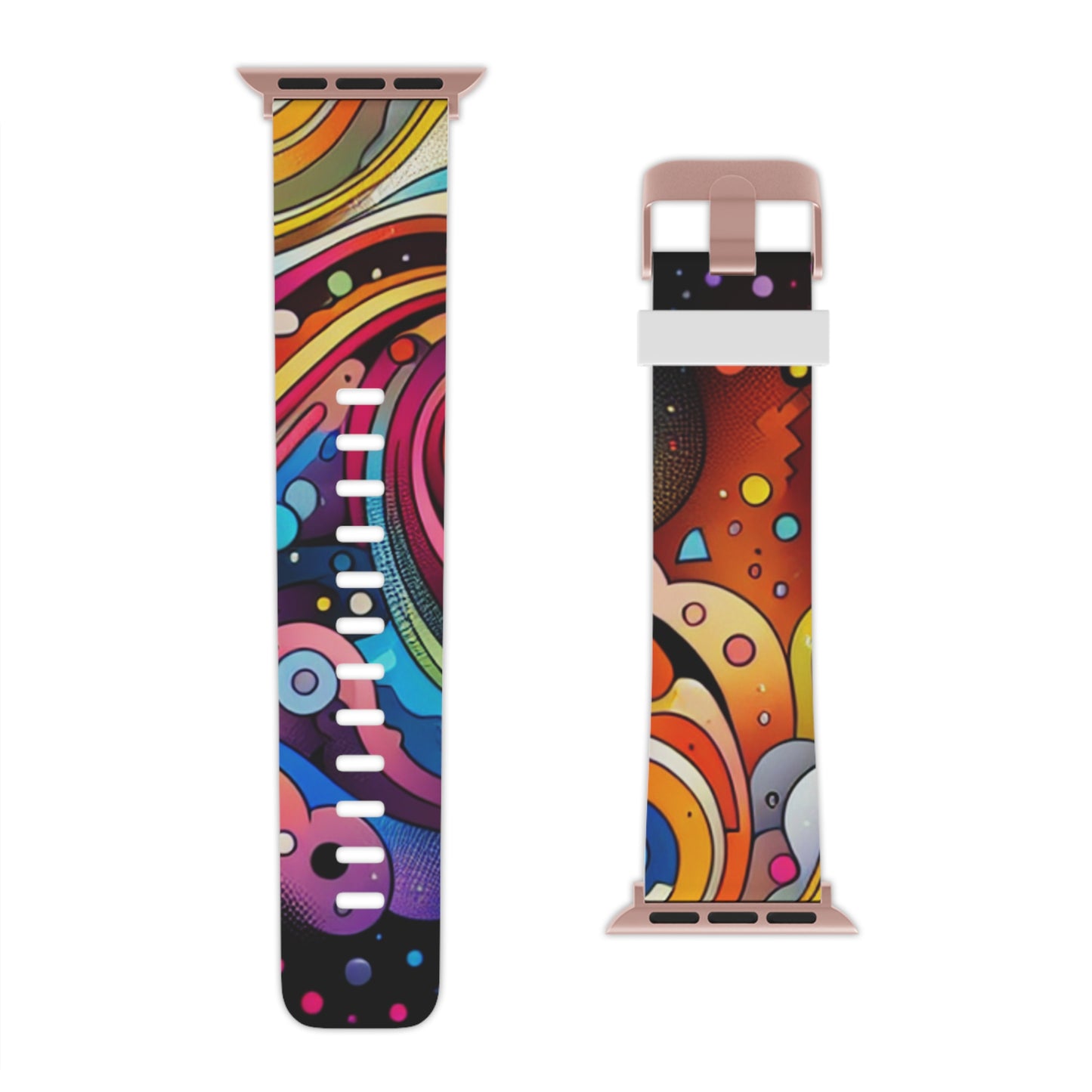 Neon Onslaught - Trippy Infinity Patterns Iwatch Band