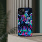 Neon Unicorn Prism. Neon Unicorns Premium Art Magsafe Magnet Tough IPhone 13 14 15 Pro Plus Max and Mini in Matte and Glossy Phone cases