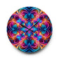 "Vibrant Neon Infinity" Infinity Patterns Art Acrylic Clock