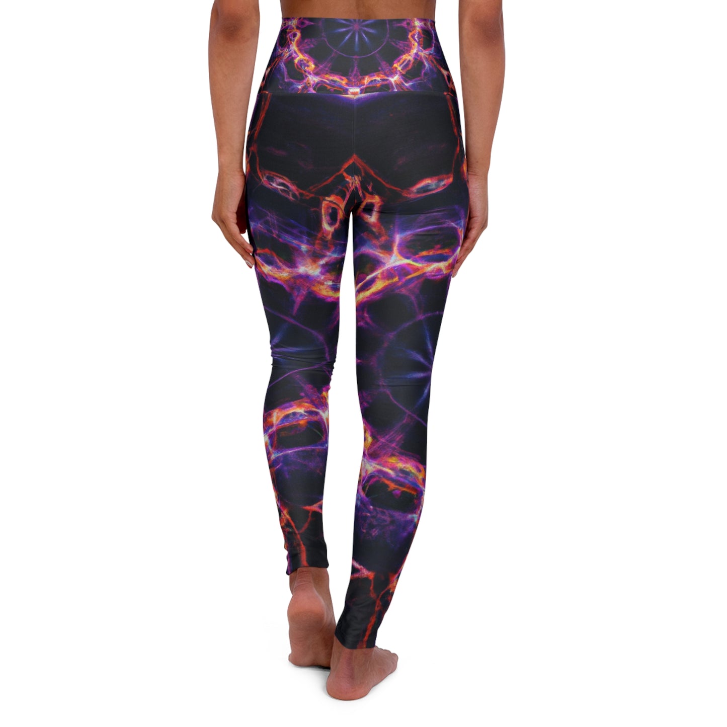 Galactic Neonoid Vortex - Trippy Infinity Patterns Leggings