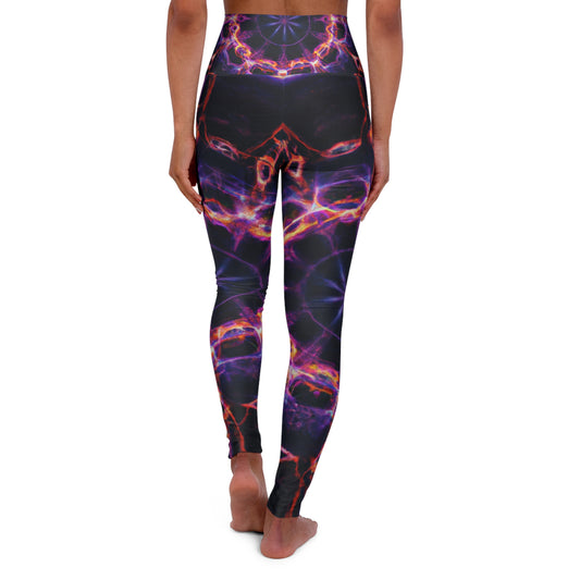 Galactic Neonoid Vortex - Trippy Infinity Patterns Leggings