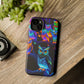Glowing Neon Clan. Neon Owls Premium Art Magsafe Magnet Tough IPhone 13 14 15 Pro Plus Max and Mini in Matte and Glossy Phone cases