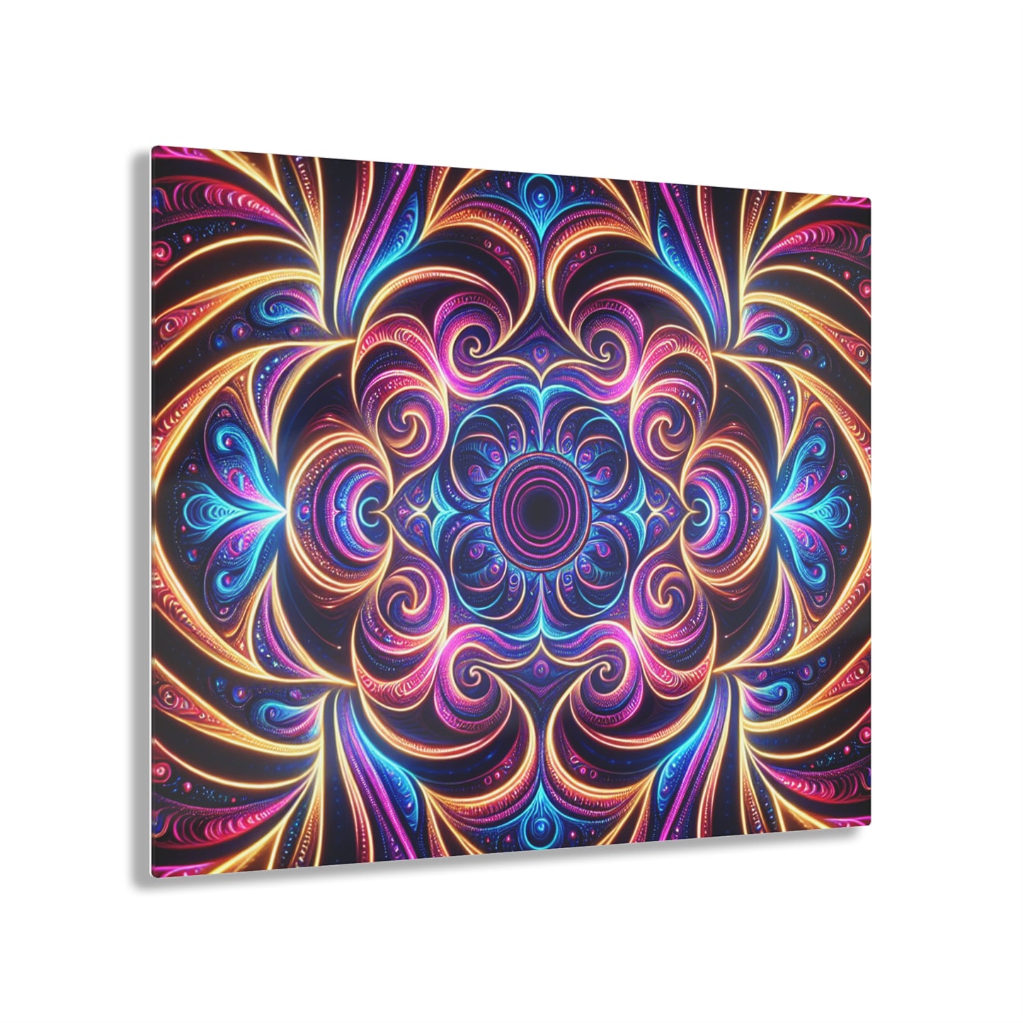 Cosmic Caressassement Trippy infity Pattern 1/4" Glossy Acrylic Art