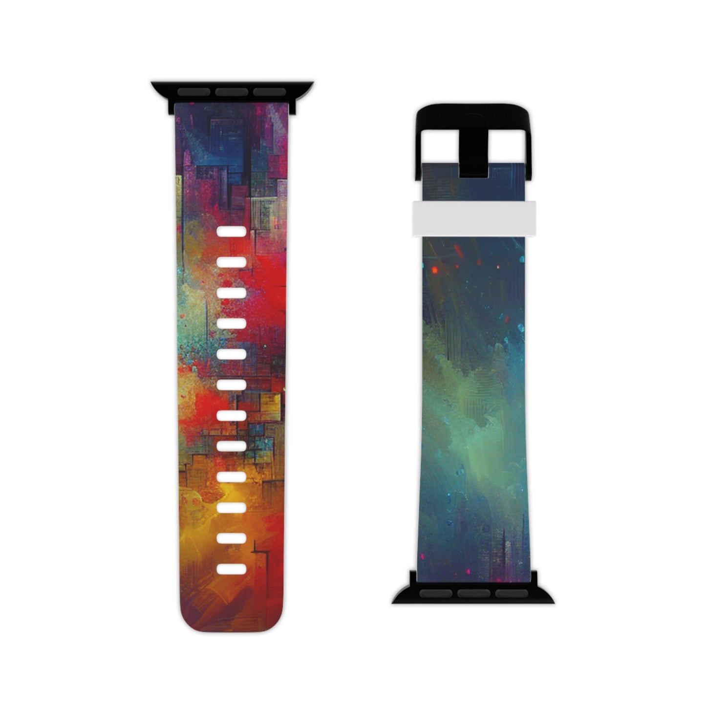 "Neon Transcendence" - Trippy Infinity Patterns Iwatch Band