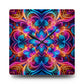 "Vibrant Neon Infinity" Infinity Patterns Art Acrylic Clock