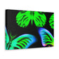 "Neon Dreamweavers". Neon Butterflies  Art Canvas