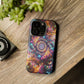 Cosmic Chromatic Mirage. Neon Trippy Infinity Patterns Premium Art Magsafe Magnet Tough IPhone 13 14 15 Pro Plus Max and Mini in Matte and Glossy Phone cases