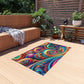 Vibrancy of the Cosmos. Infinity Patterns Outdoor Rug