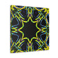 Vivid Neon Dreams of Infinity. Trippy Infinity Patterns Art Canvas